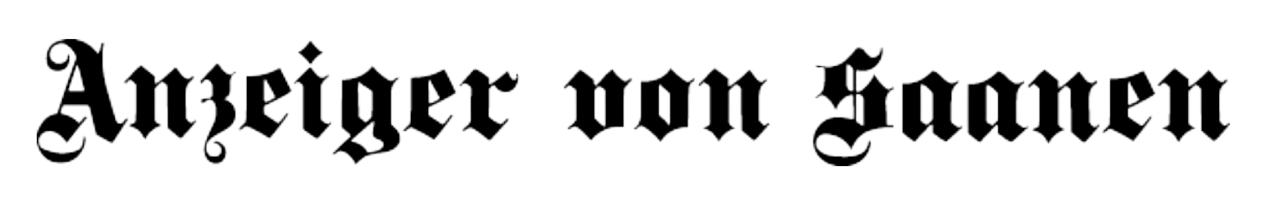 Logo der Zeitung "Anzeiger von Saanen".